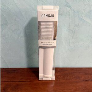 Genimo Dual Layer Zebra Roller Shades Blackout Light Filtering 10"x 72" White